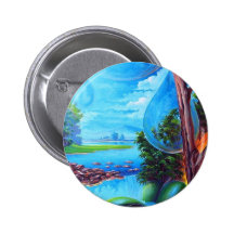 PLANET WATER - Leomariano plastic artist Button