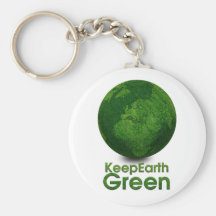Planeta verde - guarde el verde de la tierra llaveros