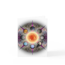 Planetary Mandala Note Card