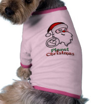 PlanetChristmas Classic Santa Pet Shirt pet clothing