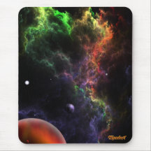 Planetoids In The Nebula Cluster Space Art Mouse Pads