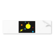 Planets bumper stickers by pollop Planets bumper stickers