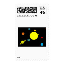 Planets postage by pollop Planets postage