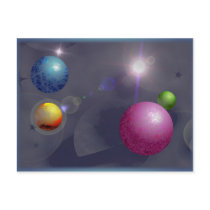 Planets postcards