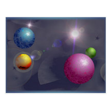 Planets Postcard