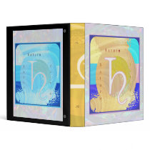 Planets:  SATURN Symbol in Hindu Astrology Vinyl Binders