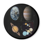 Planets solar system collage magnets