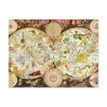 Planisphæri Cœleste 1698 - Astrology Chart Postcard