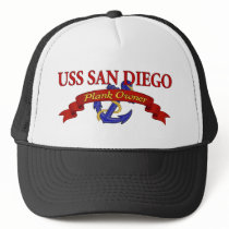 Plank Owner USS San Diego Hats