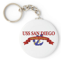 Plank Owner USS San Diego Keychains
