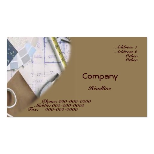 Planning Business Card (front side)