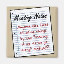 Planning Meeting Fridge Magnet
