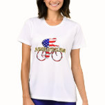 Plano Bicycle American Patriot Cycling Logo Tshirt