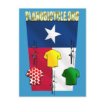 PlanoBicycle.Org Texas flag Cycling Gear postcards