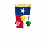 PlanoBicycle.Org Texas flag Cycling Gear T-shirts