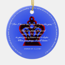 Plans for Hope and Future Ornament