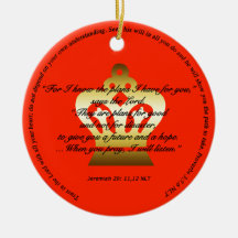 Plans for Hope and Future Ornament