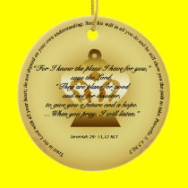 Plans for Hope and Future Ornament ornaments