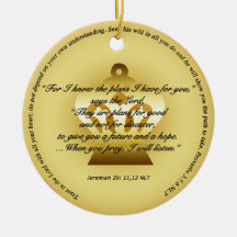 Plans for Hope and Future Ornament
