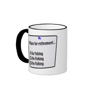 Plans for retirement (fishing) mug