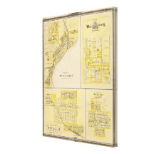 Plans of Muscatine, West Liberty Canvas Print