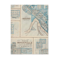 Plans of Ottumwa, Russell, Scranton Post Card