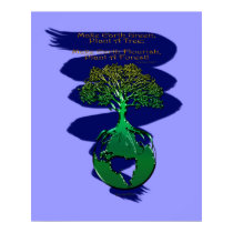 PLANT A FOREST Art Poster & Poem posters
