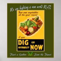 Plant a Garden - Save the Planet Poster