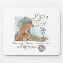 Plant a Tree Earth Day Fox Gear mousepads