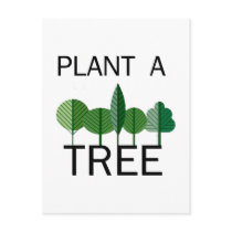 Plant a Tree! Ecology designs! Postcard