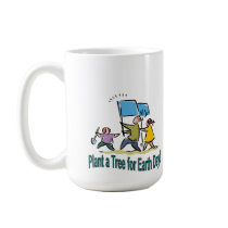 Plant a Tree for Earth Day Mug by bethieralph Plant a Tree for Earth Day Mug