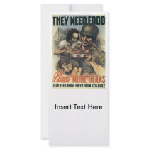 Plant Beans World War 2 Custom Rack Cards
