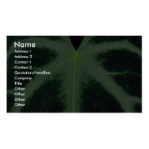 Plant Fingers Business Card Templates