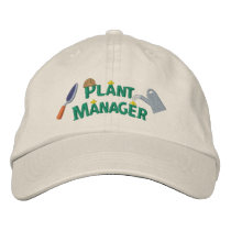Plant Manager 2 embroidered hats by Embroidery4U Plant Manager 2 embroidered hats
