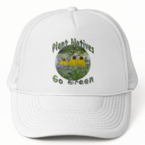 Plant Natives Go Green hats