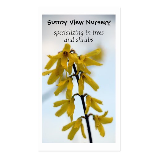 Plant Nursery Business Cards Template Zazzle