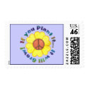 Plant Peace Postage Stamp by IArtist40 Plant Peace Postage Stamp