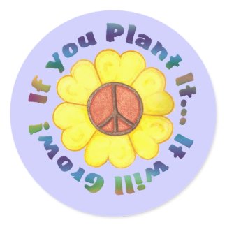 Plant Peace Sticker sticker