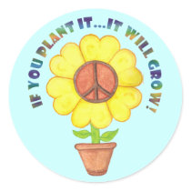 Plant Peace Stickers by IArtist40 Plant Peace Stickers