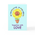 Plant Peace Valentine's Card by IArtist40 Plant Peace Valentine's Card