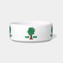 Plant Trees Cat Food Bowls