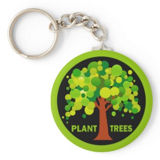 Plant Trees keychain