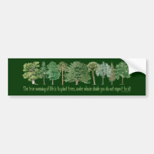 Plant Trees - Tree Lover, Hugger Bumper Sticker