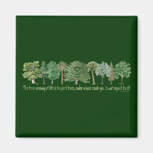 Plant Trees - Tree Lover, Hugger Magnet