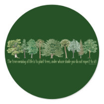 Plant Trees - Tree Lover, Hugger Round Stickers