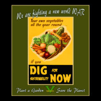 Plante un jardín - ahorre el planeta posters