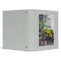 Planter With Yellow Flowering Cactus binders