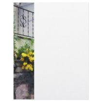 Planter With Yellow Flowering Cactus letterhead