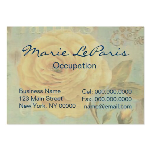 Plantes ~ Business Card (back side)