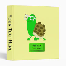Plantilla de la carpeta de la tortuga del friki